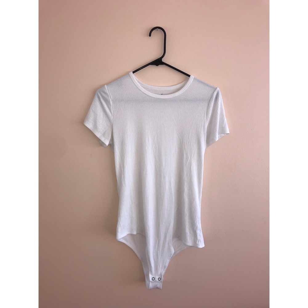 Hollister White Bodysuit Size Large